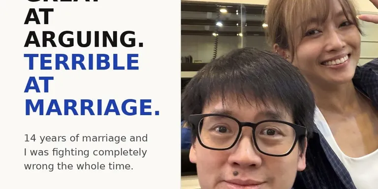 Great at arguing but terrible at marriage